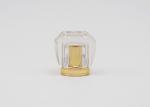 Crimpless Square Luxury Transparent Aluminum Cosmetic Bottle Cologne Caps