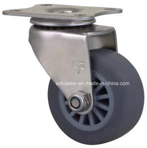 Quality S2642-73 1.5&quot; Stainless Steel Plate Swivel TPE Caster for Durable and Stable Movement wholesale
