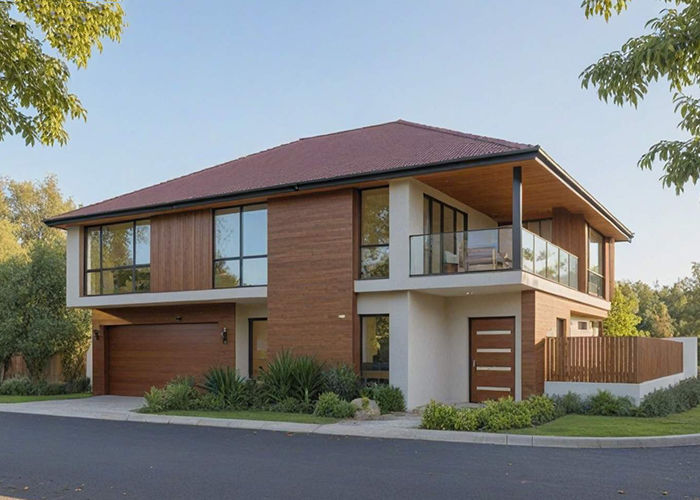 Luxury Prefab Houses 2 Storey Design Waterproof With 3 Bedrooms