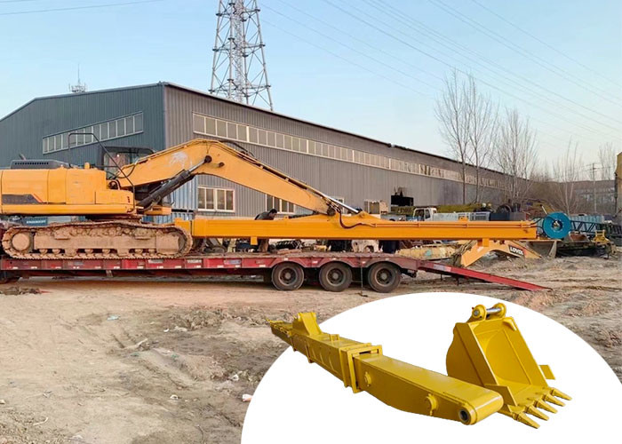 Q690D HG785 Long Reach Excavator Telescopic Arm with Bucket Digging Foundation Pit