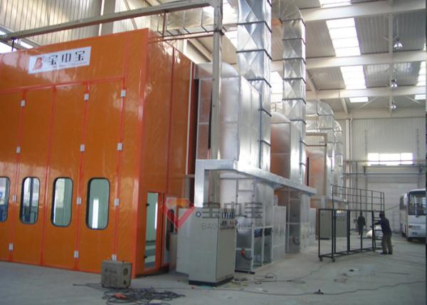 Side Air Draught Ventilated Spray Booth With Drive Through Doors