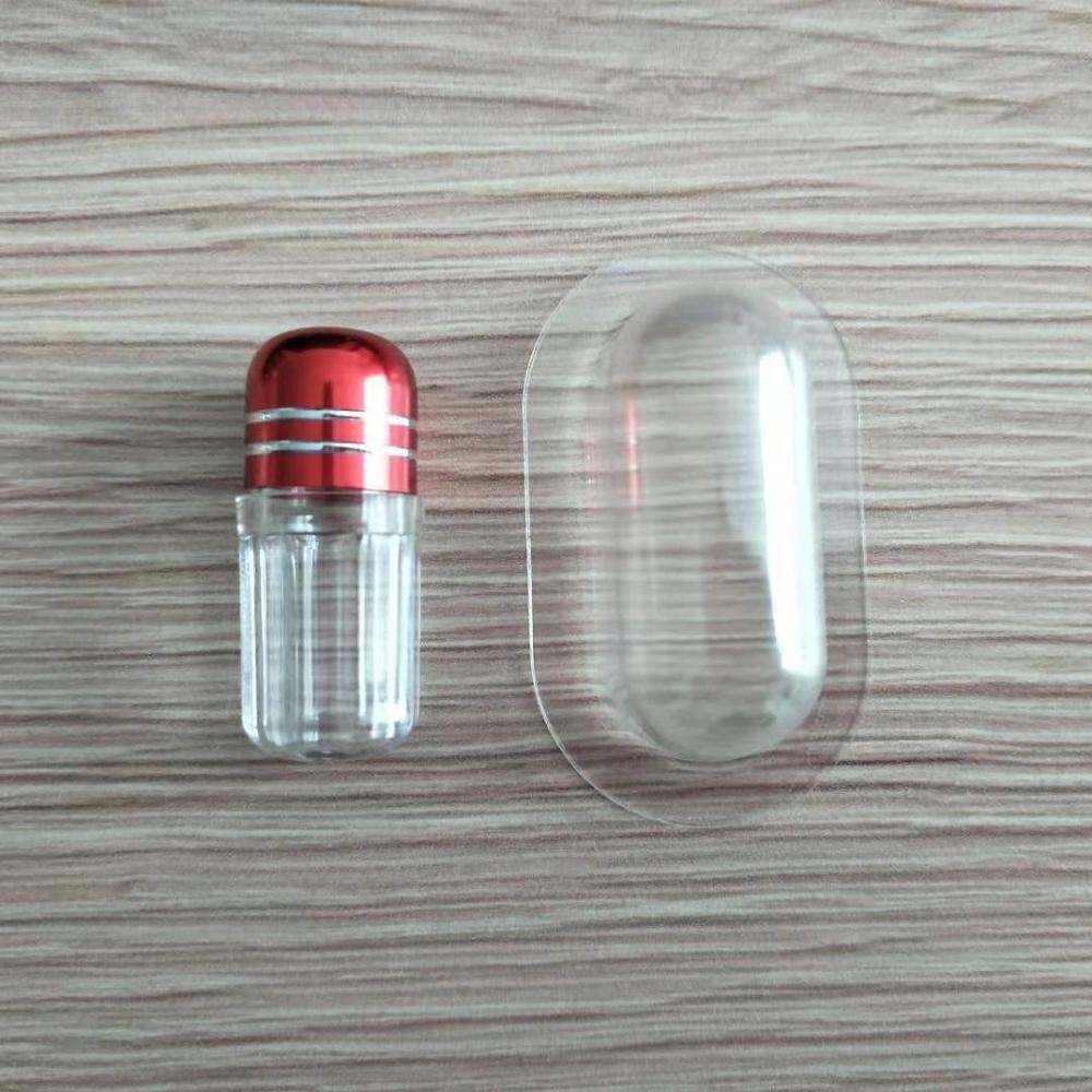 Blue Mini Empty Plastic Pill Capsules 16mm With Blisters