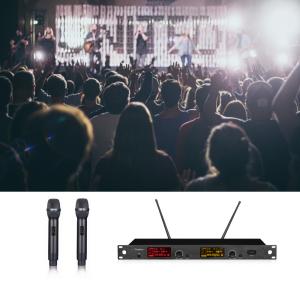 Quality FCC 100 - 240VAC UHF Professional Wireless Microphone wholesale