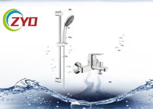 Quality 60cm Long Bathroom Stainless Steel Chrome Shower Set System Panel Sliding Bar With Adjustable Shower Hand Holder wholesale