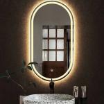 Hotel Home Bathroom Decoration LED Lighted Triple Color Lights Waterproof Vanity