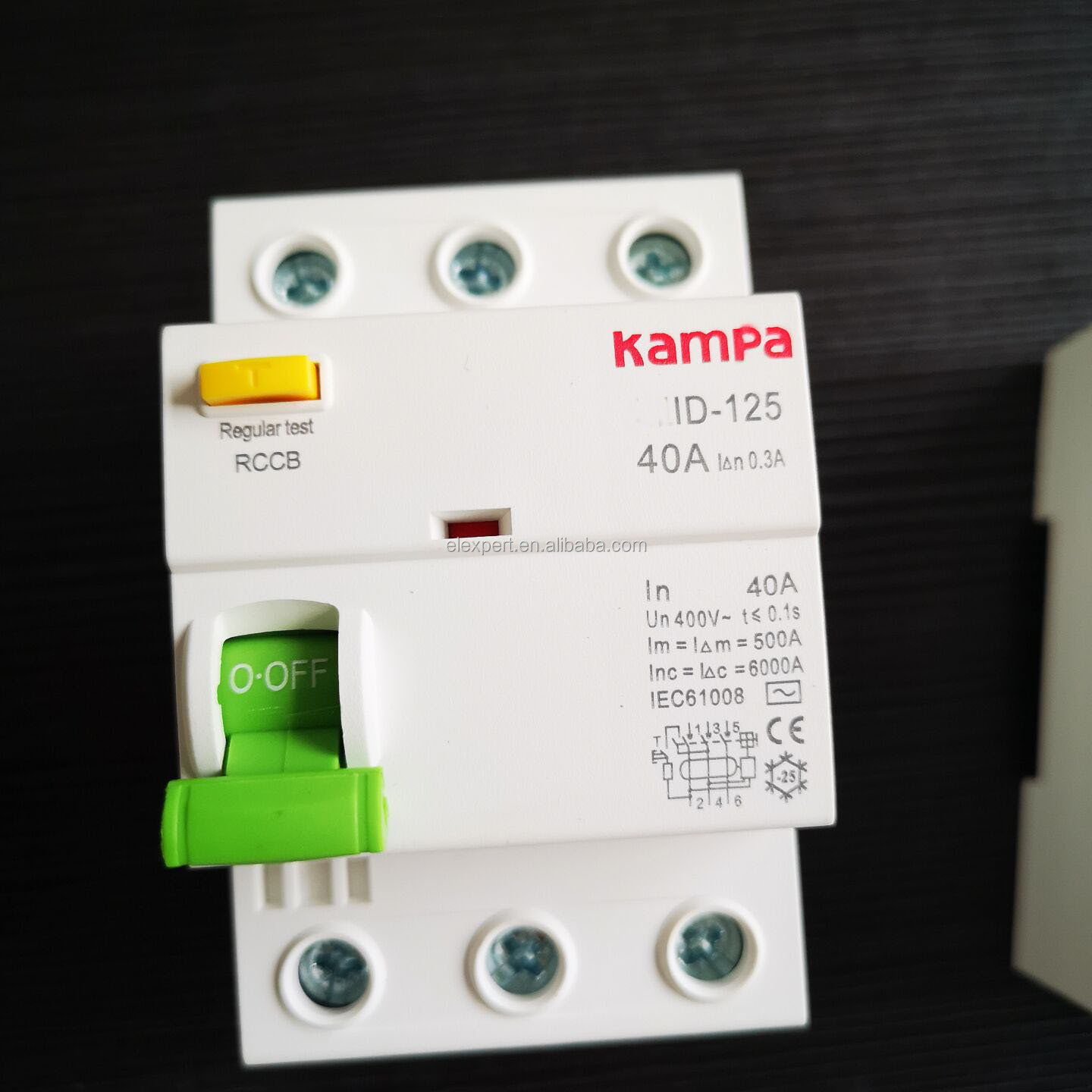380VAC 3P 40A RCCB for protecting the motor