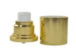 Shiny Gold Airless Pump Bottles Serum Cosmetic Bottle Multiple Size Travel