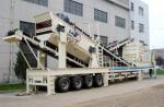 New style hard rock mobile diesel jaw crusher