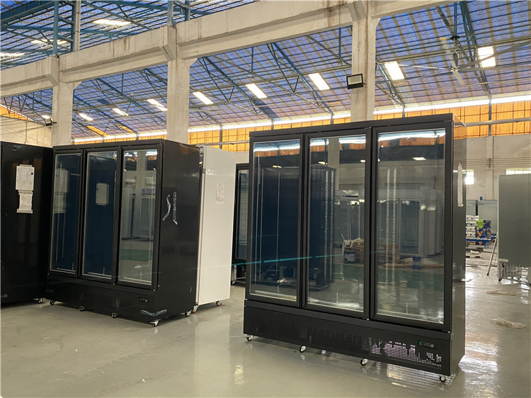 Commercial Supermarkets 3 Doors Display Freezer,Defrosted Glass Door Freezer