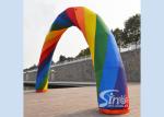 Outdoor beautiful rainbow advertising inflatable arch for event parties or
