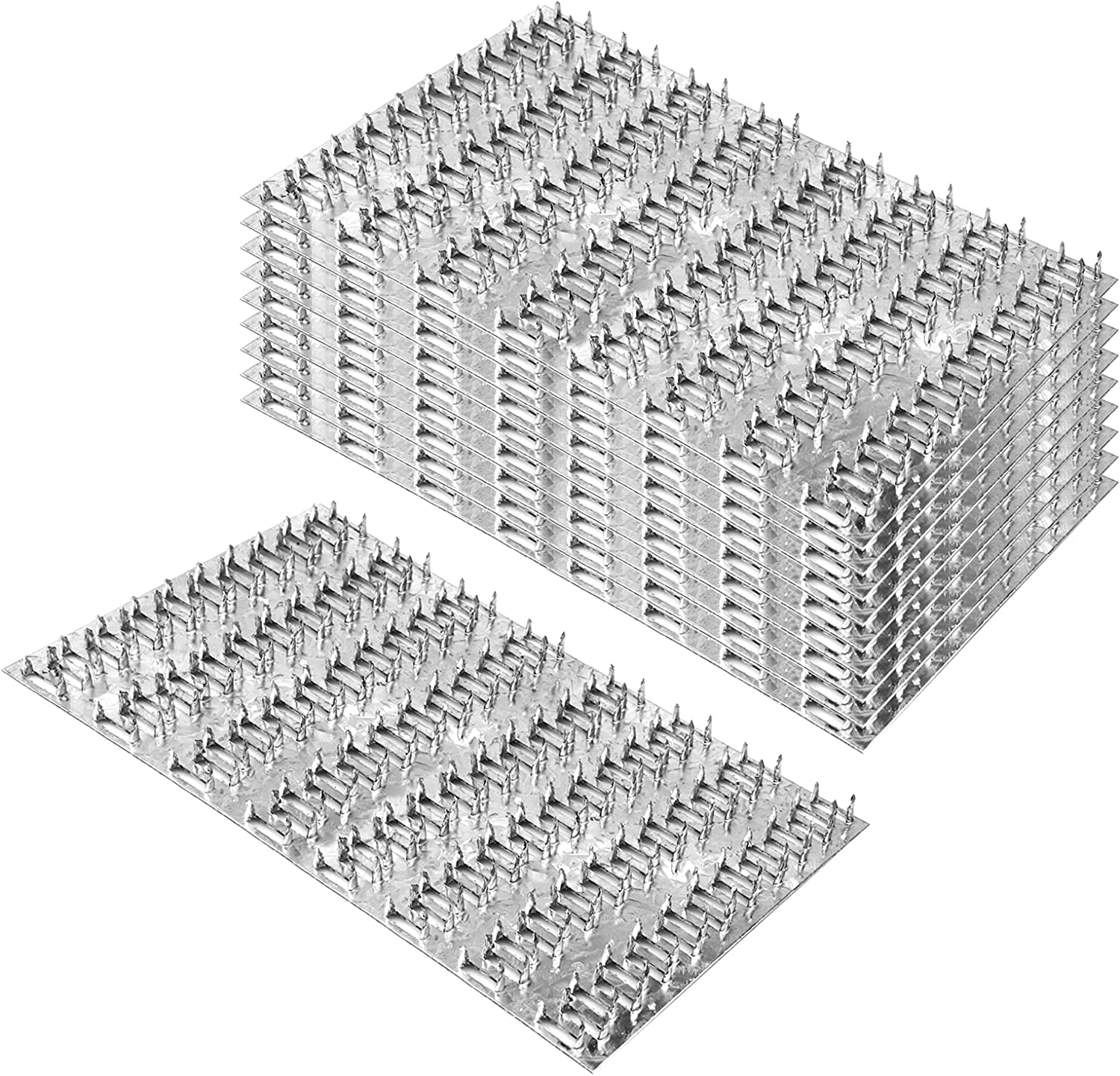 Roofing Wood Connector 1mm Thick Galvanized Steel Truss Plate with Nail Teeth 8mm
