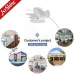 Flush Mount Small Led Light Ceiling Fan With Decorative Quiet DC Motor