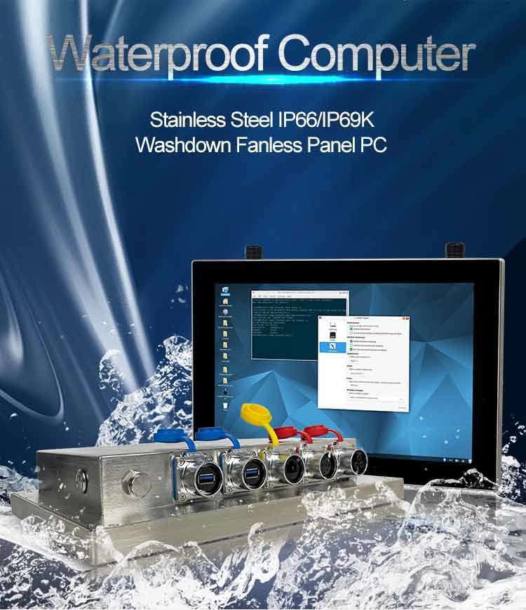 450cd/M2 SUS304 Waterproof Touch Screen PC 12 Inch For Meat Industry