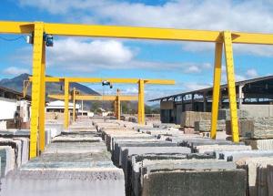 Quality Indoor Outdoor 5 Ton Gantry Crane Single Beam 50m With Monorail Hoist wholesale
