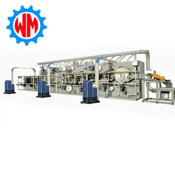600pcs/Min Design Speed Baby Diaper Production Line 97% Qualified Rate 205KW