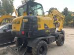 Used R60W-7 Mini Hyundai Wheeled Excavator Stable And High Efficiency