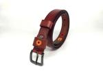 Embroidered Flowers Cowhide 95cm Female Leather Belts