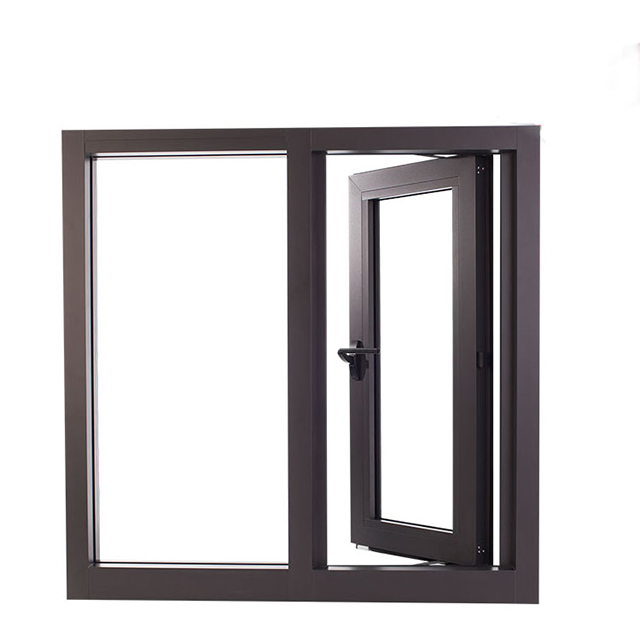 1.4mm 1.6mm Aluminum Casement Window Tempered Glass