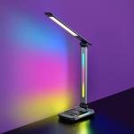 LED RGB Gaming Desk Lamp, Voice Activated Changing Colors Rhythm Light with