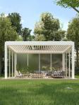 Aluminum Louvered Pergola Aluminum Pergola Covered With Motorized Louvered Roof