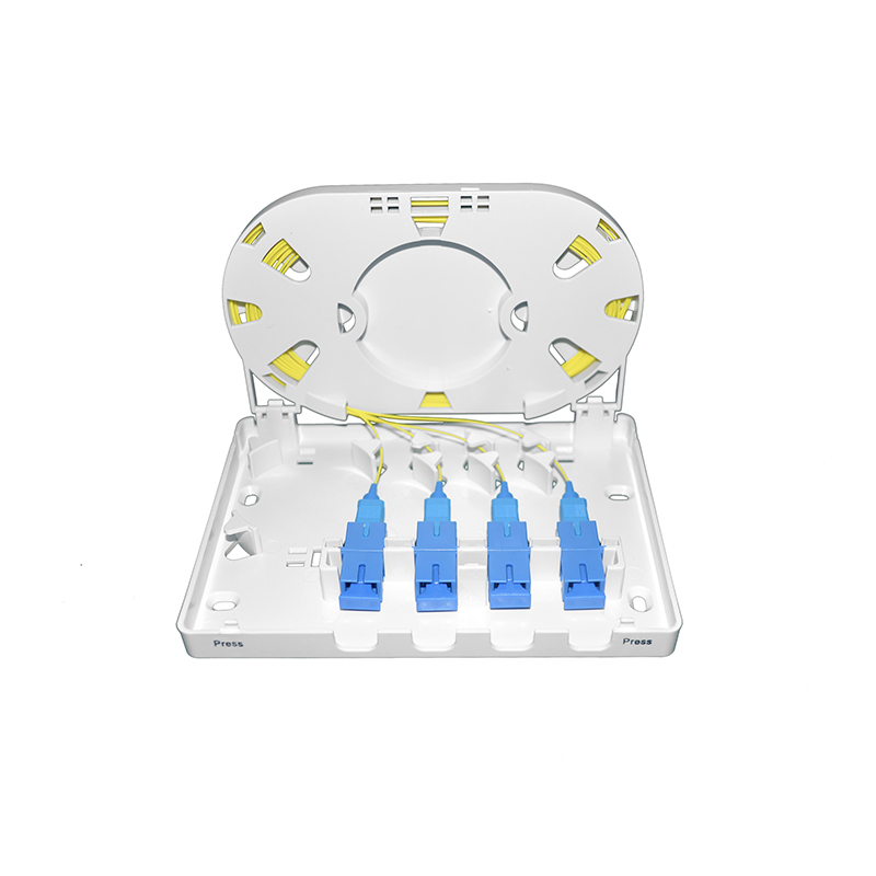 OEM ODM Fiber Optic Distribution Box , FTTH Termination Box 4 Core