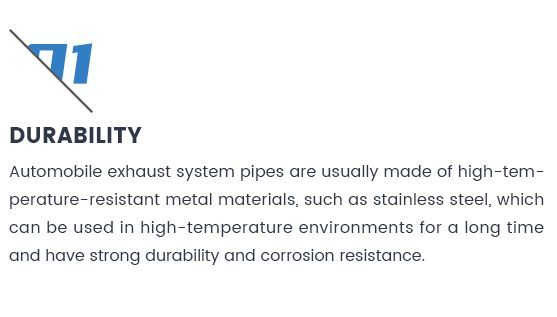 Factory Exhaust System Car Exhaust Flexible Pipe/ Exhaust Bellows All Kinds of Car Exhaust Pipe for Custuminzed