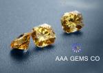 Yellow Colored Moissanite Loose Stones Anti High Temperature