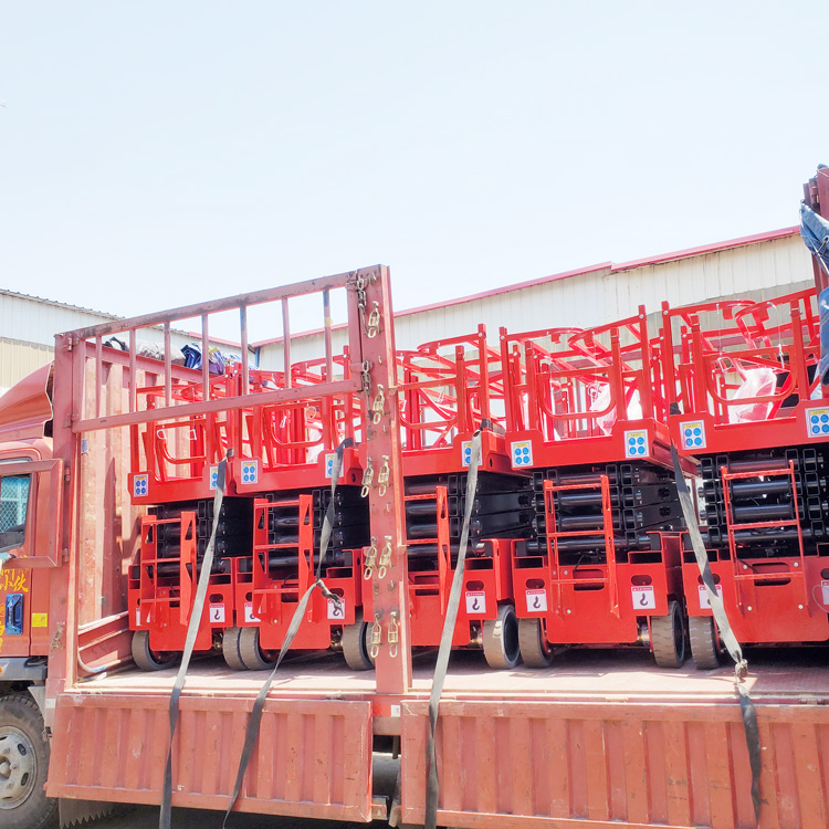 0-34M/MIN Hoisting Speed 4m Hydraulic Self Propelled Mini Scissor Lift with 900mm Platform