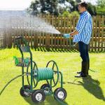 Sturdy Heavy Duty Water Hose Reel Cart for Garden Tools 60*102*42.5cm 100KGS