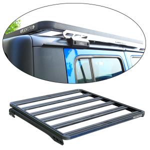 Quality Universal 4x4 Aluminium Alloy Roof Rack for Jeep JT 1500*1425*55 Multifunctional 4x4 wholesale