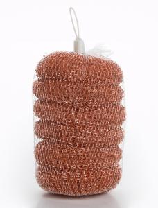 Quality PP Material Metal Scrub Pad , Antibacterial Copperized Stainless Steel Scrubber wholesale