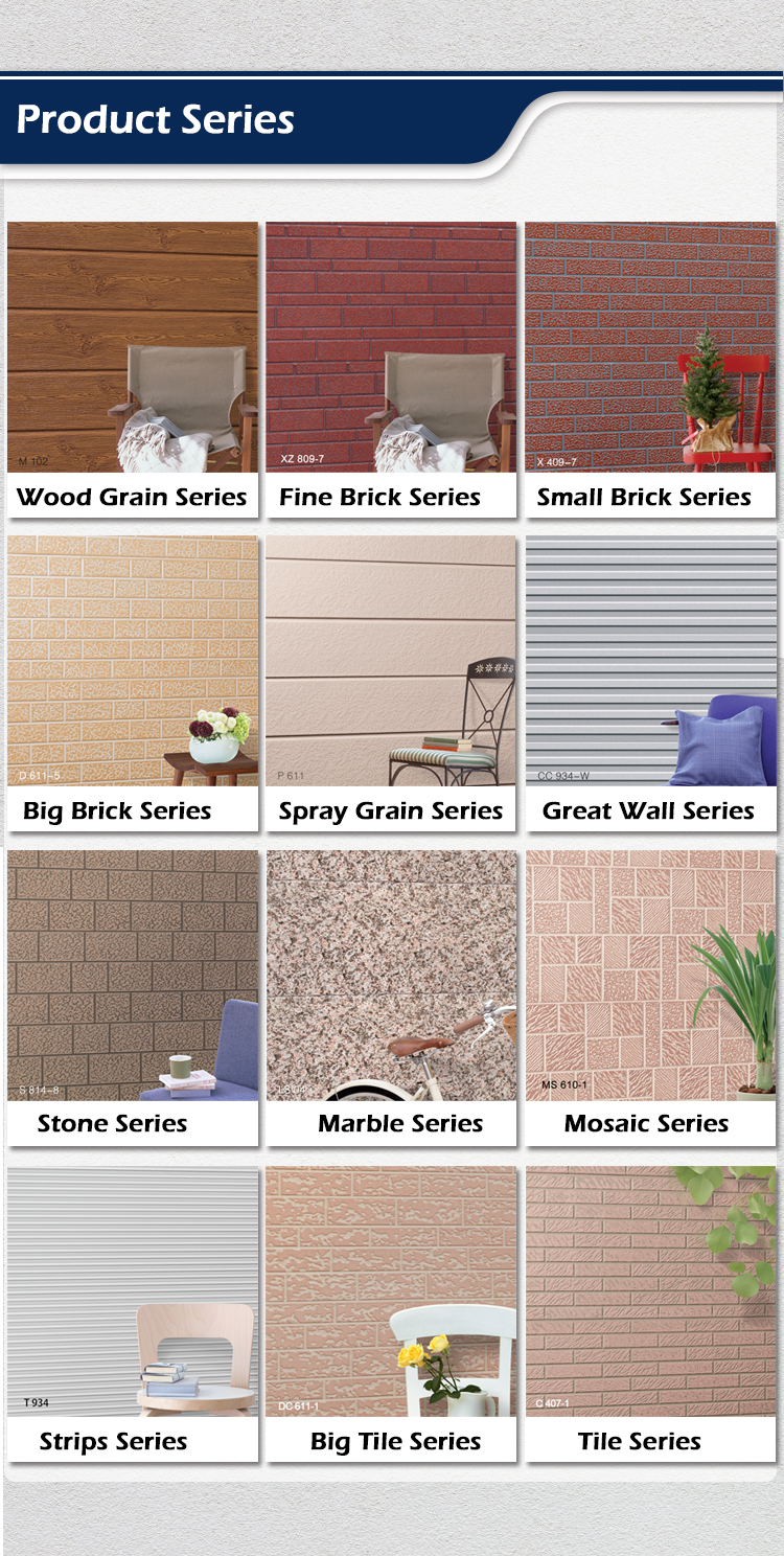 Decorative Metal PU Sandwich Wall Panel Exterior Wall Cladding for Building Materials