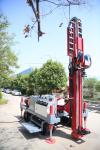 Three Wing 100 Meter Crawler Mounted Anchor Drilling Rig