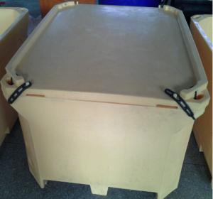 Quality Rotomolded 450Liter Blue Insulated Fish Container Seafood Processing Insulated Container wholesale