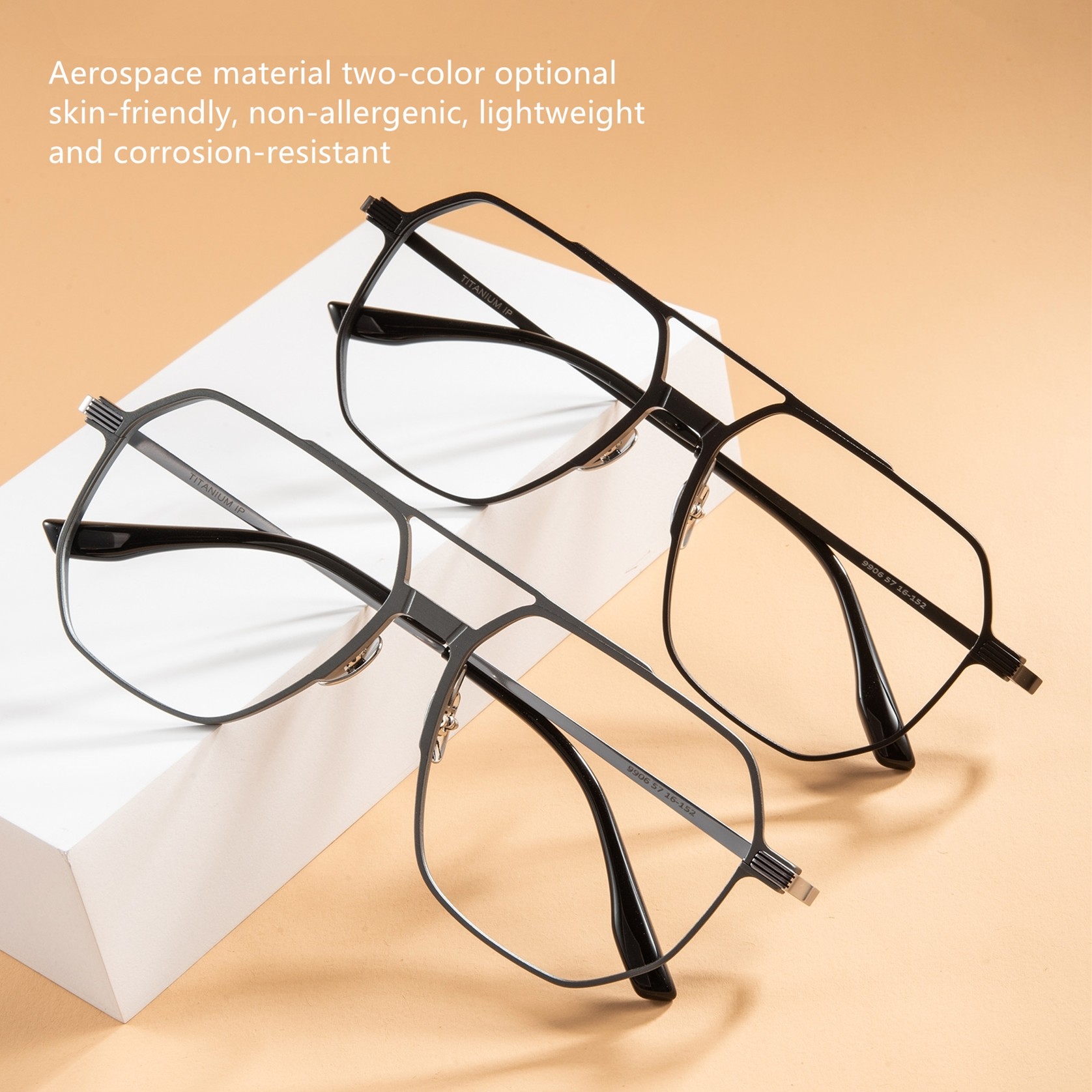 High Quality Pure Titanium Aluminum Magnetic Clip On Glasses