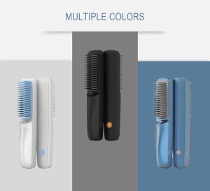 Quality ABS Stainless Steel 210 Degree Ionic Rechargeable Hair Straightener Brush wholesale
