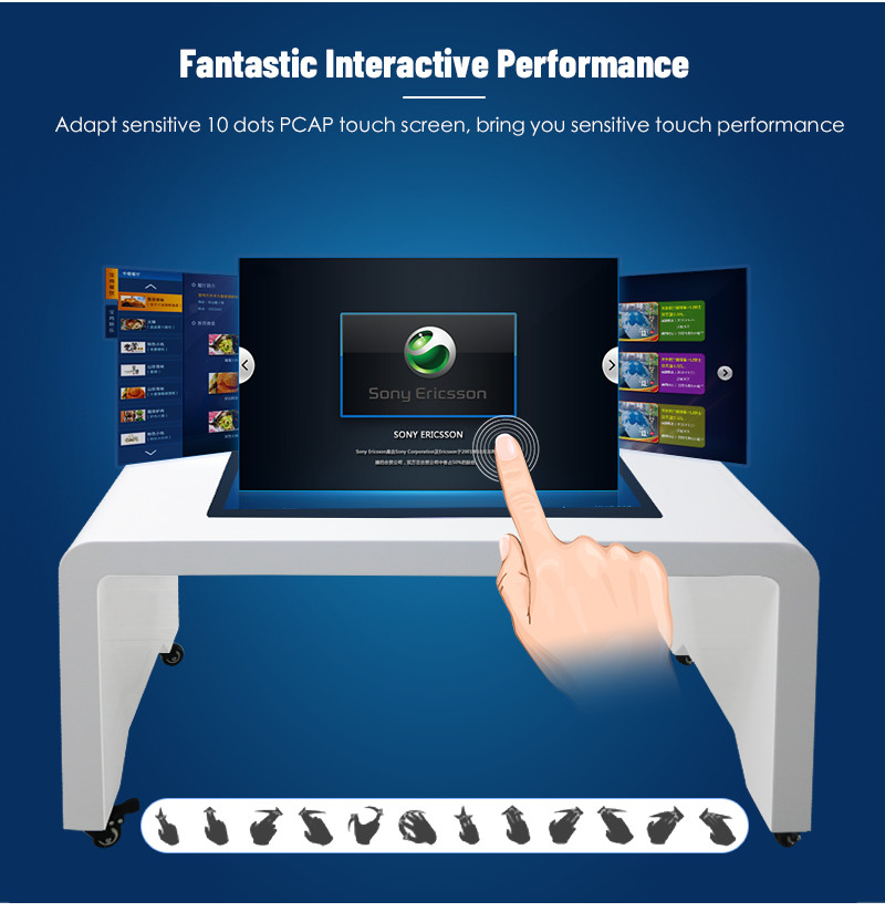 Digital Touch Screen Gaming Table 32'' 43'' LCD Capacitive Multi Touch