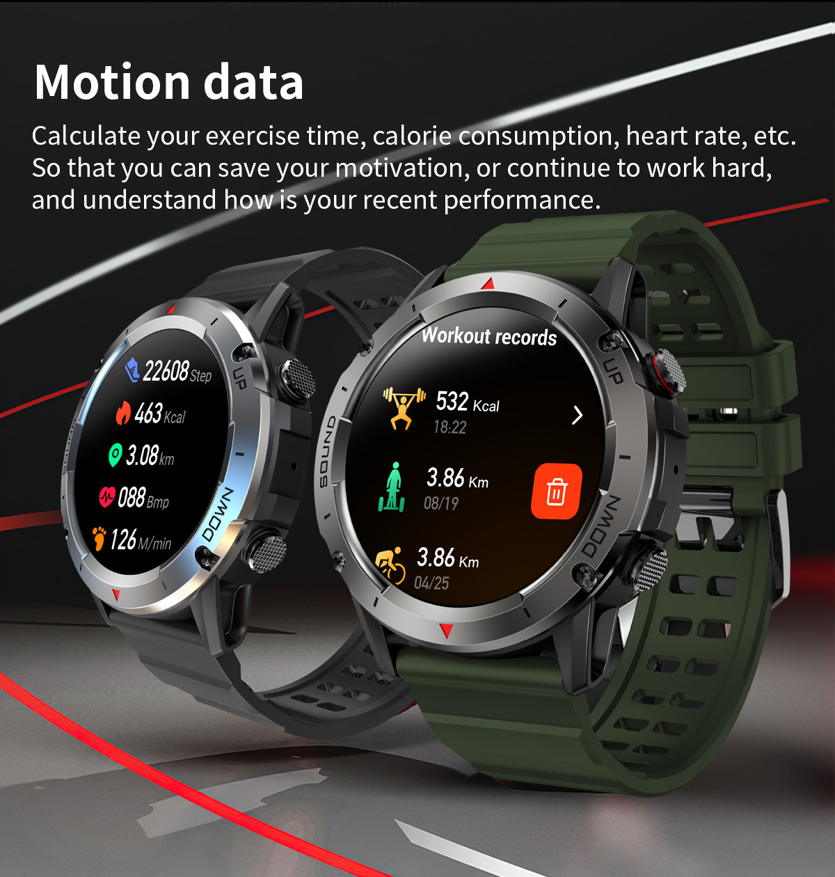 New NX9 Defense Sports Bluetooth Call Smart Watch 1.39 Round Screen Ultra Long Standby