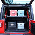 Landace Logo Unique Design Powder Coated Storage Shelf for Jeep Wrangler Rear