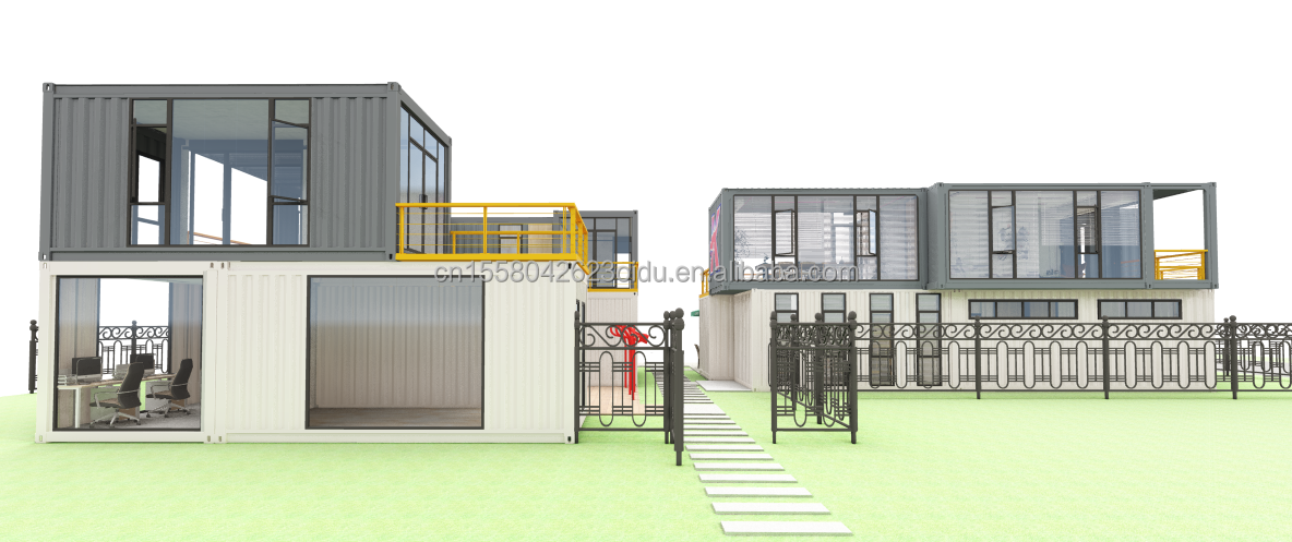 Galvanized Steel Square Tubes Main Structure for Custom Hotel Container House Design and Construction