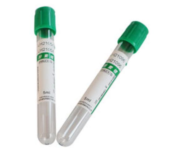 FDA510K CE ISO Vacuum Blood Collection Tube with Heparin Sodium/Heparin Lithium