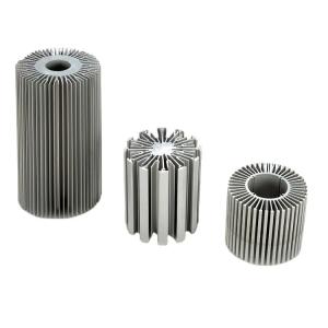 Quality Extruded Aluminum Heat Sink Profile Sunflower Round Alloy 6063 wholesale