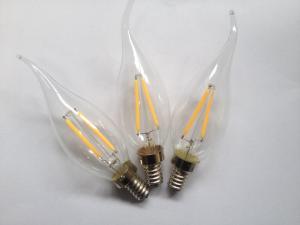 Quality FILAMENT E12 led chandlier light bulbs candle lamp C35 2700K CIR80 2 YEARS WARRATNY UL wholesale