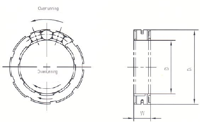FWD331808PRB FWD331808PRS Motorcycle Bearing One Way Clutch