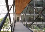 Safety Balustrade Infill 7x19 Stainless Steel Rope Mesh In Staircase Of