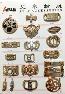 Quality Decorative Silver Color Small Metal Shoe Buckle , Dress Shoe Clips A11 A12 wholesale
