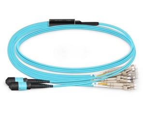 Quality OM4 Elite 40g Breakout Cable , 8-144 Fibers Multimode Fiber Jumpers wholesale