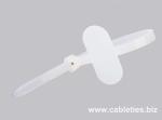 Nylon cable tie with stainless steel inlay barb lock marker tie