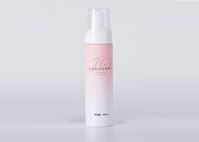 Soft Silicone Brush Pump Plastic Foam Bottle 100ml 200ml For Face Clean Products Packaging
