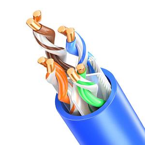 Quality 250MHz UTP CAT6 Cable 23AWG Extend To 550MHz CMP PVC High Speed Lan Cable 1000FT wholesale
